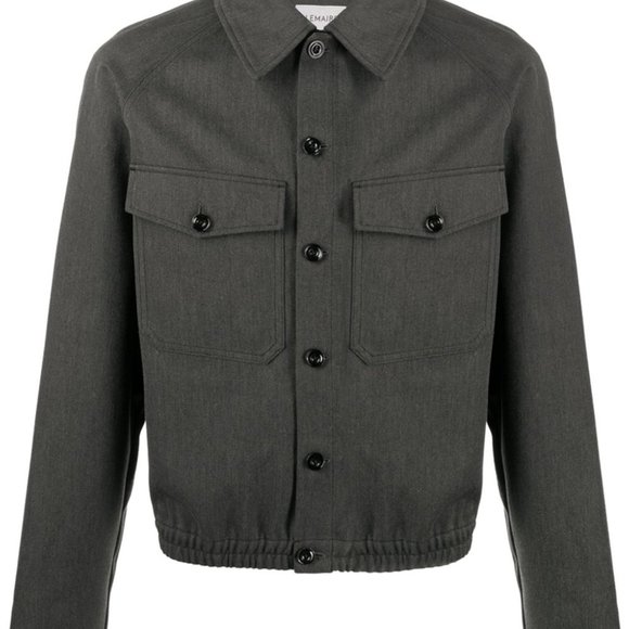 Lemaire pointed collar shirt jacket